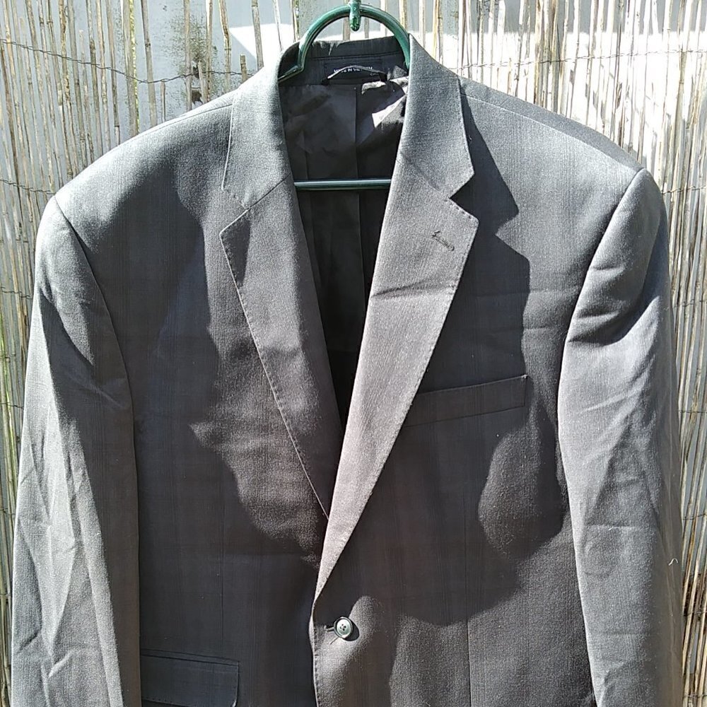 Sean John Blazer Suit Jacket Gray 42R - 2 Button Closure